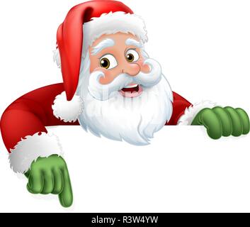 Santa Claus Weihnachten Cartoon Charakter Stock Vektor