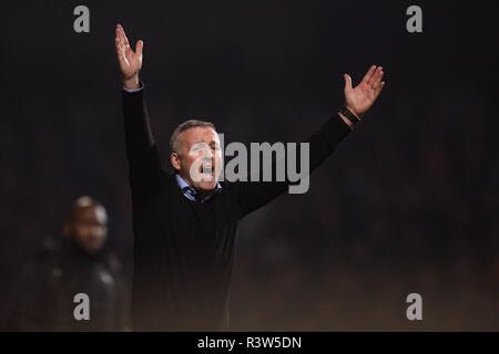 Ipswich Town Manager Paul Lambert - Ipswich Town v West Bromwich Albion, Sky Bet Meisterschaft, Portman Road, Ipswich - 23. November 2018 Stockfoto