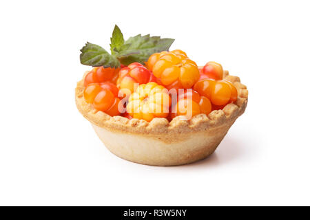 Cloudberry tart Stockfoto