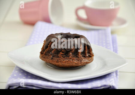 Mini Schokolade bundt Kuchen Stockfoto