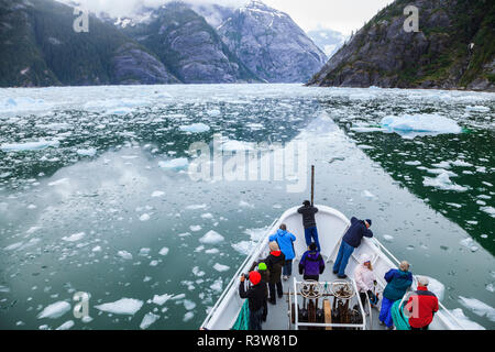 Le Conte, südlichsten Tidewater Gletscher, die in den Usa, in der Nähe von Petersburg, Alaska, Inside Passage Glacier Stockfoto