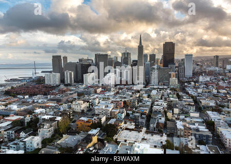 Coit Tower San Francisco anzeigen Stockfoto