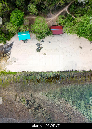Indonesien, Bali, Padang, Luftaufnahme von Thomas Strand Stockfoto