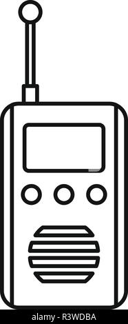 Talkie radio Symbol. Überblick Abbildung: talkie radio Vektor Symbol für Web Design auf weißem Hintergrund Stock Vektor