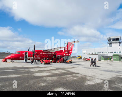 Den internationalen Flughafen. Nuuk die Hauptstadt von Grönland, Dänemark (Editorial nur verwenden) Stockfoto