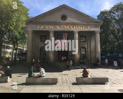 Quincy Market in Boston, MA Stockfoto