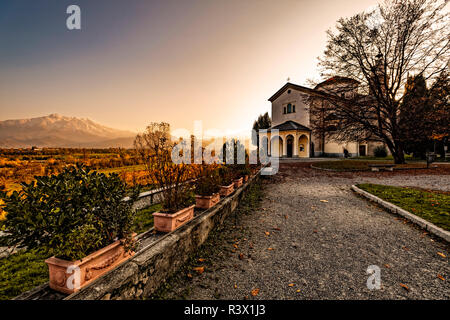 Italien Piemont Cuneo Heiligtum der Santa Maria degli Angeli Stockfoto