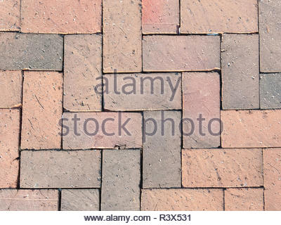 Backstein Pflaster im Fischgrätmuster Stockfoto, Bild: 25498869 - Alamy