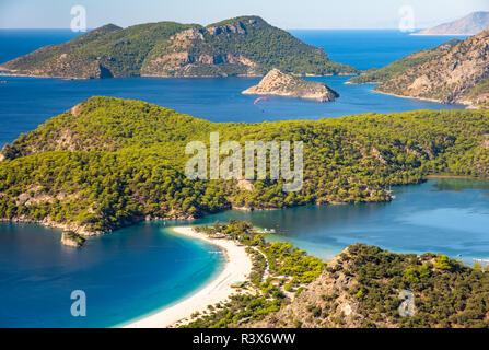 Oludeniz Lagune in Landschaft Meerblick Strand Stockfoto