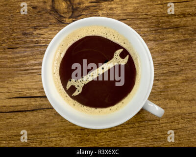 Coffee Service in der Werkstatt Stockfoto