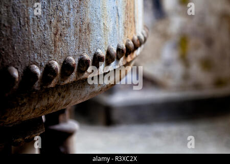 Detail eines Dampfkessels Stockfoto