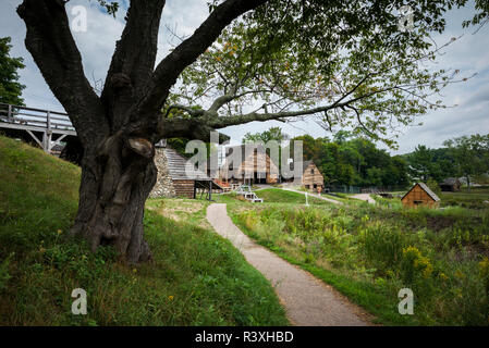 USA, Massachusetts, Saugus Iron Works National Historic Park, historische erste Eisen schmieden in den USA Stockfoto