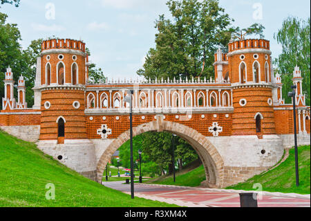 Tsaritsino Palast. Brücke. Stockfoto