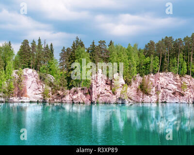 Nationalpark von Adersbach-Teplice Felsen Stockfoto