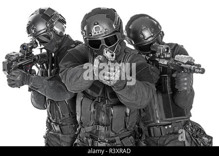 SWAT-Offiziere Stockfoto