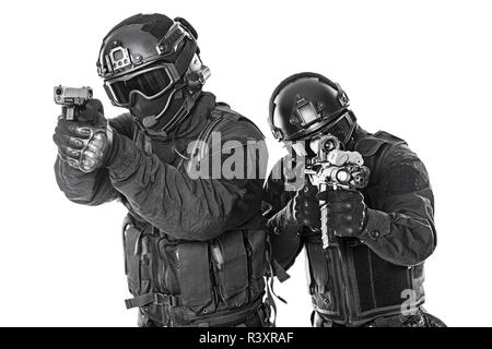 SWAT-Offiziere Stockfoto