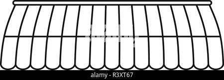 Markise shop Zelt Symbol. Überblick Abbildung: Markise shop Zelt vektor Symbol für Web Design auf weißem Hintergrund Stock Vektor