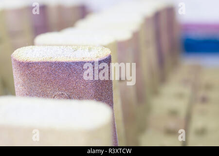 Beschichtet Sand Produkte für Gießen Stockfoto