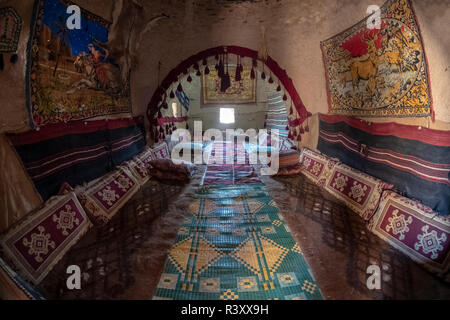 Sanliurfa, Türkei - September 08, 2018: Innenansicht eines Harran Haus in Sanliurfa, Türkei am September 08, 2018. Stockfoto