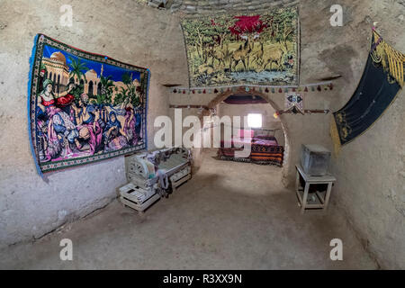 Sanliurfa, Türkei - September 08, 2018: Innenansicht eines Harran Haus in Sanliurfa, Türkei am September 08, 2018. Stockfoto