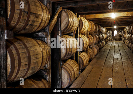 Barrel zimmer Lager, Buffalo Trace Distillery, Frankfort, Kentucky (Editorial nur verwenden) Stockfoto