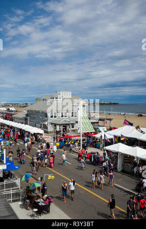 USA, New Hampshire, Hampton Beach Seafood Festival der Ocean Boulevard Stockfoto