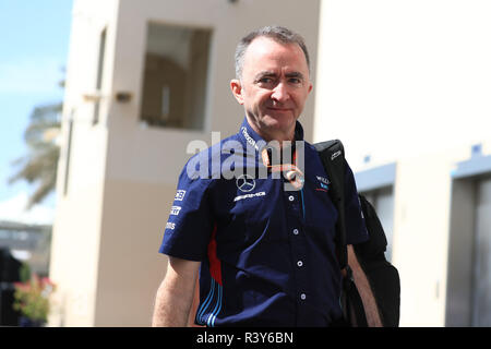 Abu Dhabi, VAE. 24. November 2018, Yas Marina, Abu Dhabi, Vereinigte Arabische Emirate, Etihad Airways Formel 1-Grand Prix von Abu Dhabi, Qualifizierung; Paddy Lowe Credit: Aktion Plus Sport Bilder/Alamy leben Nachrichten Stockfoto