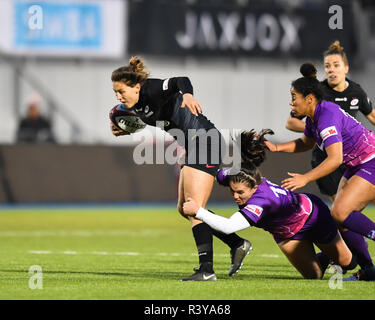 London, Großbritannien. 24. Nov 2018. Marcelo Bosch der Sarazenen während Tyrrells Premier 15 s Liga - sarazenen Frauen gegen Loughborough Blitz bei Allianz Park am Samstag, 24. November 2018. LONDON ENGLAND. (Nur redaktionelle Nutzung, eine Lizenz für die gewerbliche Nutzung erforderlich. Keine Verwendung in Wetten, Spiele oder einer einzelnen Verein/Liga/player Publikationen.) Credit: Taka G Wu/Alamy leben Nachrichten Stockfoto