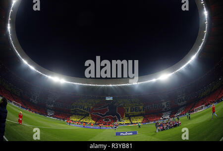 Madrid, Madrid, Spanien. 24 Nov, 2018. Allgemeine Ansicht der Wanda Metropolitano Stadion vor der spanischen La Liga Match zwischen Atletico Madrid und Barcelona in Madrid. Credit: Manu Reino/SOPA Images/ZUMA Draht/Alamy leben Nachrichten Stockfoto