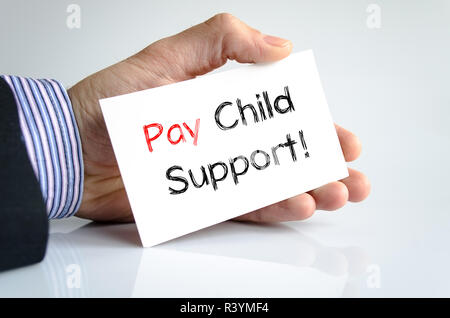 Child Support text Konzept Pay Stockfoto