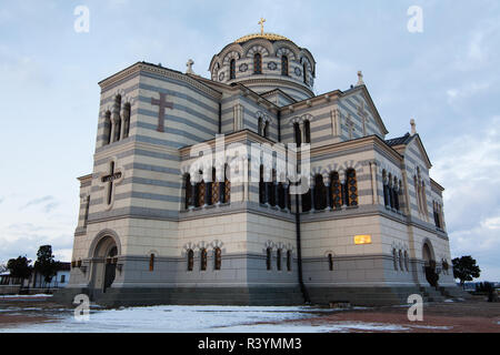 Website der Krim, hl. Wladimir's Cathedral - Symbol der Hersones in Sewastopol Stockfoto