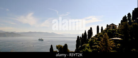Santa Margherita Ligure Meerblick von Portofino Stockfoto
