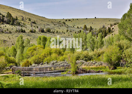 USA, Montana, im Bannack State Park. Anzeigen außerhalb der Stadt Stockfoto