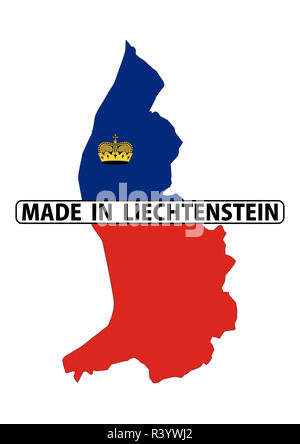 Made in liechtenstein Stockfoto