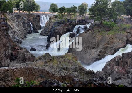 Blick auf hogenakkal fällt Stockfoto