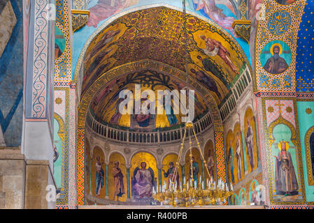 Sioni Kathedrale, inneren Fresken mit biblischen Szenen, Tiflis, Georgien Stockfoto