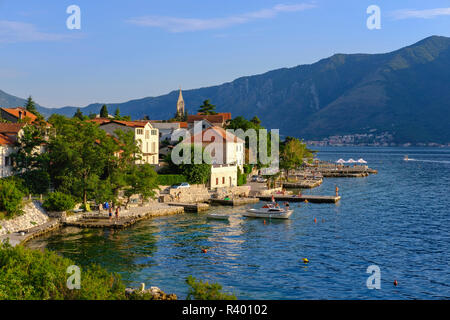 Dobrota, Bucht von Kotor, Montenegro Stockfoto