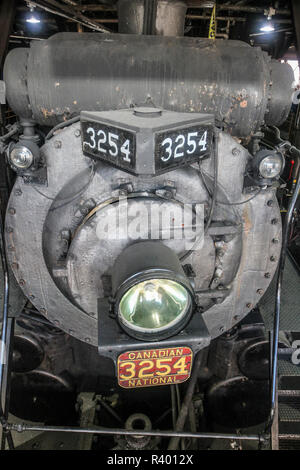 Canadian National Railways Anzahl 3254 Lokomotive, Steamtown National Historic Site, Scranton, Pennsylvania, USA Stockfoto