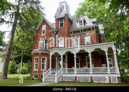 Viktorianisches Haus in Milford, Pennsylvania, USA. (Redaktionelle nur verwenden) Stockfoto