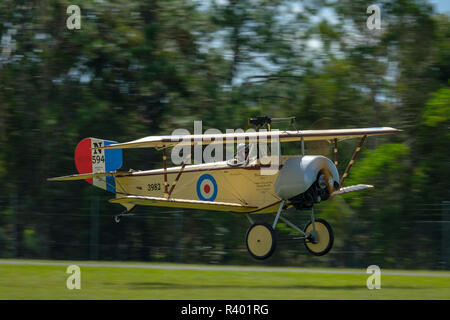 Historische Flugzeuge am TAVAS Großen Krieg Flying Display 2018 Stockfoto