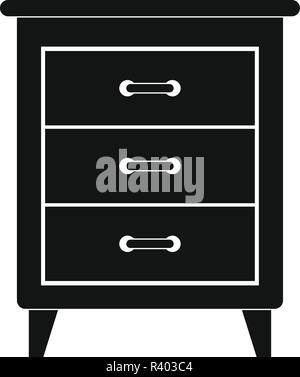Night stand Symbol. Einfache Abbildung: night stand Vektor Symbol für Web Design auf weißem Hintergrund Stock Vektor