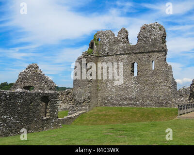 Ogmore Castle, Tal von Glamorgan, South Wales, Großbritannien Stockfoto