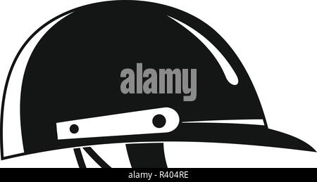 Kricket Helm Logo. Einfache Abbildung: Kricket Helm Vector Logo für Web Design auf weißem Hintergrund Stock Vektor