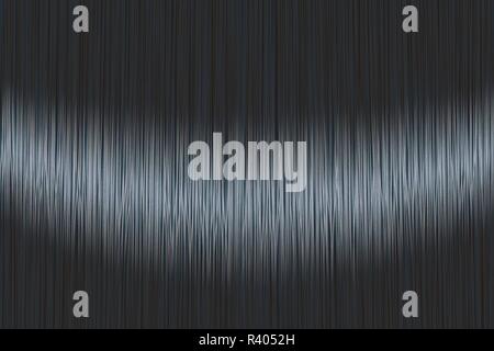 Realistische schwarz blau braun gerades Haar Textur mit glänzend glänzend Detail. Vector Illustration. Stock Vektor