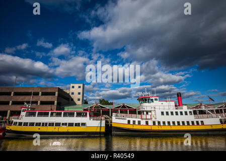 Fähren von Casco Bay, Portland, Maine, USA Stockfoto