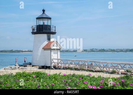 Brent Leuchtturm, Nantucket, Nantucket, Massachusetts, USA Stockfoto