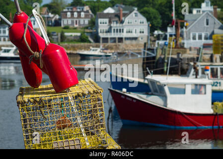 USA, Massachusetts, Cape Ann, Rockport, Hummer Bojen Stockfoto