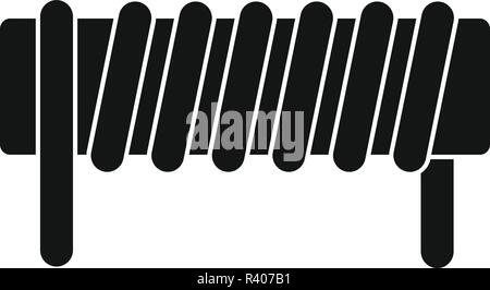 Induktion Verbindungsfeder Symbol. Einfache Abbildung der Induktion Verbindungsfeder vektor Symbol für Web Design auf weißem Hintergrund Stock Vektor