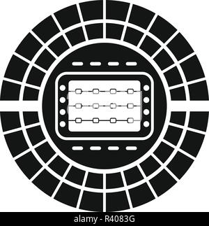 Sport Stadion Symbol. Einfache Abbildung: Sport Stadion vektor Symbol für Web Design auf weißem Hintergrund Stock Vektor
