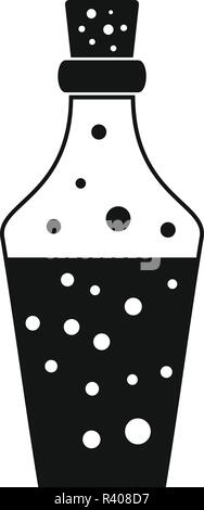 Potion-Symbol. Einfache Abbildung von Trank vektor Symbol für Web Design auf weißem Hintergrund Stock Vektor